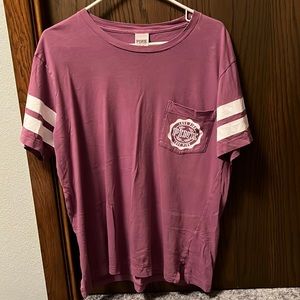 Victoria’s Secret PINK T-shirt, purple, hardly worn and in good condition.